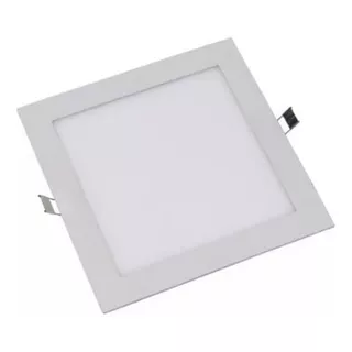 Plafón Led Embutir 12w Cuadrado Frío