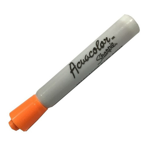 Marcador Acuacolor Sharpie Base Agua C/12 Cincel 1 Color Color Naranja