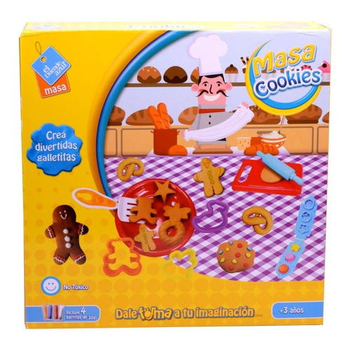 Juego De Masas Cookies Dale Forma A Tu Imaginación 6847 Color Marrón