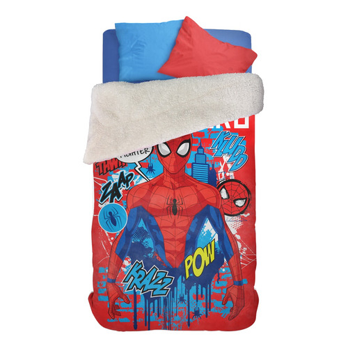 Frazada Piñata Infantil Corderito con diseño hombre araña super hero de 220cm x 155cm