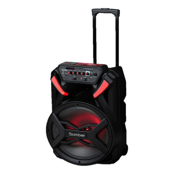 Parlante Bomber Caja Microfono 15 600w Led Multicolor Radio