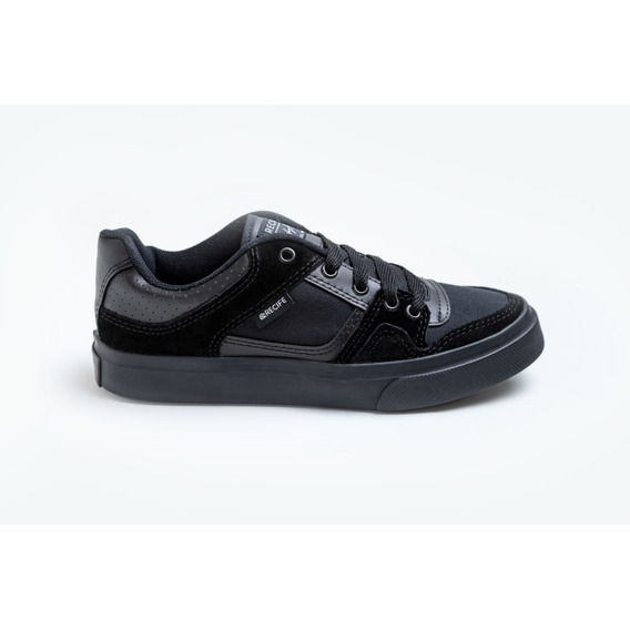 Zapatilla Toda Negra Urbana Estilo Skate Recife