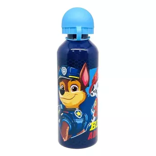 Botella Metalica Niños Paw Patrol Chase Y Marshall 500 Ml Color Azul
