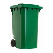 Carrinho Coletor De Lixo 240 Litros- Verde