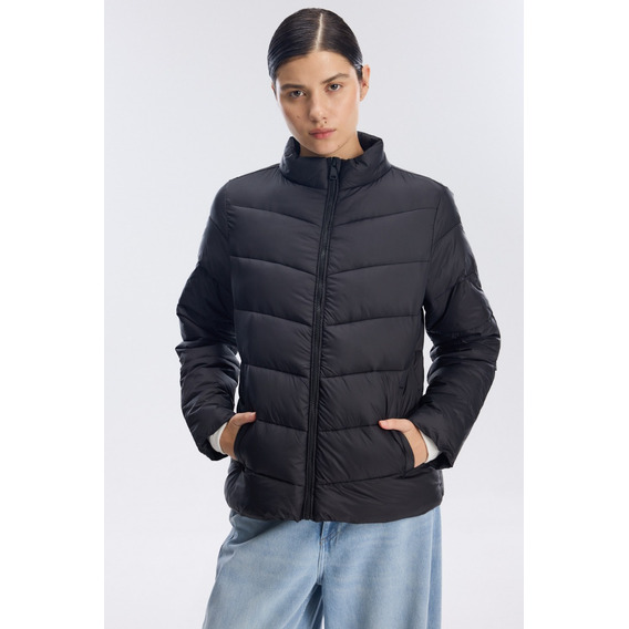 Campera Importada Corta Negra Positano Mujer Portsaid