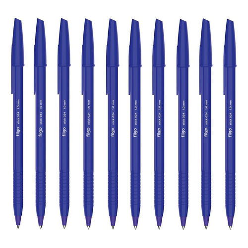 Boligrafo Filgo Stick 024 Trazo Medio Economico Pack X10 Uni Color De La Tinta Azul Color Del Exterior Azul
