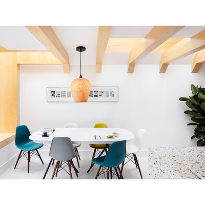 Colgante De Bambú 1×e27 Ø25×26cm Mks Natural