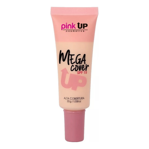 Base de maquillaje líquida Pink Up Mega Cover Mega Cover tono ivory