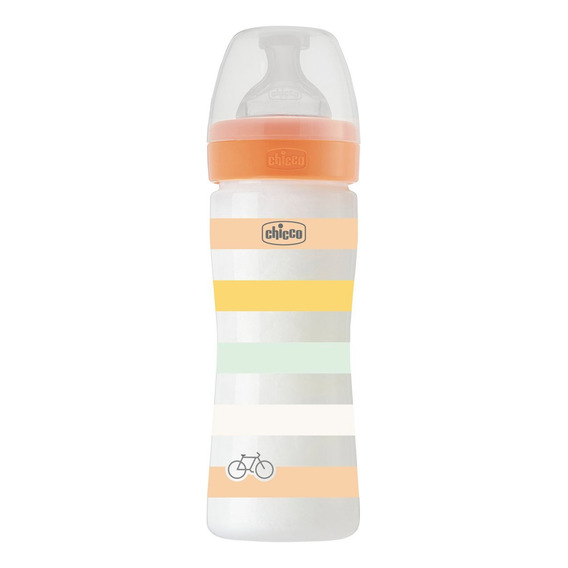 Mamadera Bebe Chicco Well Being 250 Ml Colores Color Naranja Wellbeing 250ml