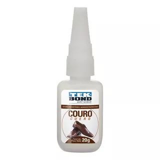 Cola Tenis Borracha Couro Tekbond Bico Anti Entupimento 20g Cor Transparente