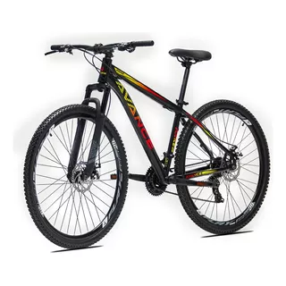 Bicicleta Aro 29 Aluminio Avance Force 24v Freio A Disco Cor Amarelo/vermelho Tamanho Do Quadro 21