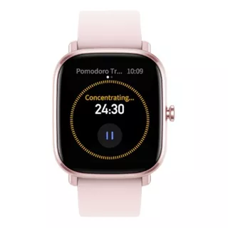 Smartwatch Amazfit Fashion Gts 2 Mini 1.55  Caja 1.55  De  Aleación De Aluminio  Pink, Malla  Flamingo Pink De  Silicona A2018