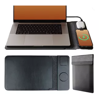 Capa Notebook Com Carregador Wireless 13 A 16 Polegadas 4em1