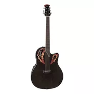 Guitarra Acústica Ovation Celebrity Elite Ce48 Para Diestros Transparent Black