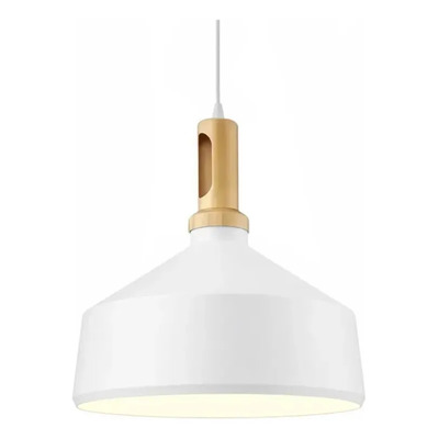  Colgante 1 Luz Siena 2 Blanco Apto Led E27 Deco Luz Desing Blanco