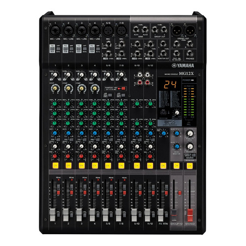 Consola Yamaha Mg12x Mixer De 12 Canales Y Efectos