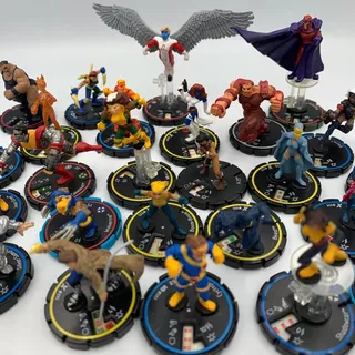 Heroclix 25 Figuras X-men Heroes Y Villanos Lote Marvel 