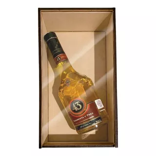 Caja Madera Mdf Para Moet Baileys Vino  S/botella T/acrilico