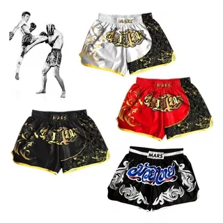 Short De Muay Thai, Kick Boxing, Entrenamiento Deportivo