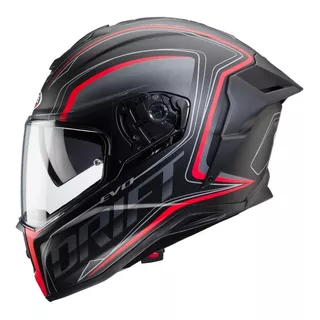 Casco Caberg Drift Evo Integral Negro - Rojo Doble Visor