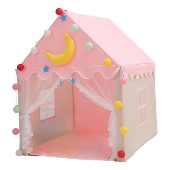 Carpa Casita Infantil De Tela Oxford Con Alfombra De Regalo