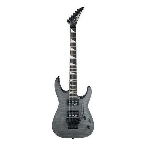 Guitarra eléctrica Jackson JS Series Dinky Arch Top JS32Q DKA de álamo 2020 transparent black brillante con diapasón de amaranto
