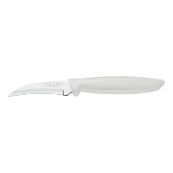 Cuchillo Para Tornear/pico De Loro Tramontina Plenus Color Blanco