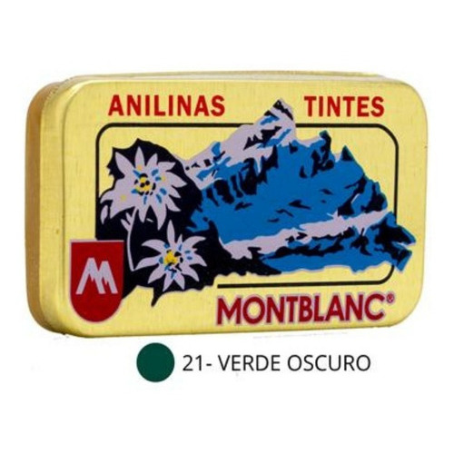 Pack 3 Anilinas Montblanc® Cajita Dorada Color 21. Verde Oscuro Pack 3