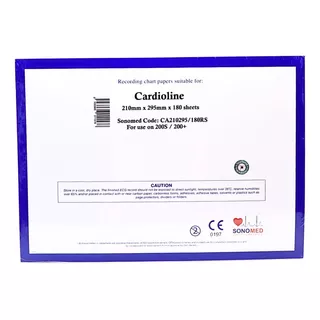 Papel Térmico Ecg 210mm X 295mm X 180h En Z Para Cardioline