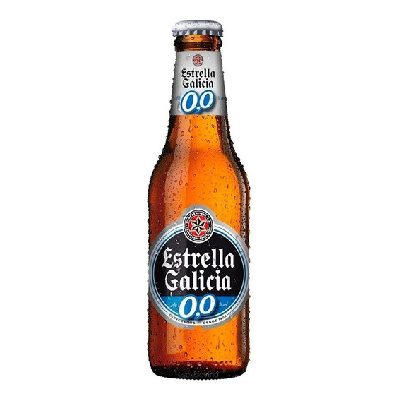Cerveza Estrella Galicia 0,0 Sin Alcohol 250 Ml Pack X 12