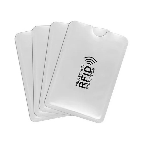 Set X10 Tarjetero Protector Rfid Tarjeta Crédito Anti Robo 