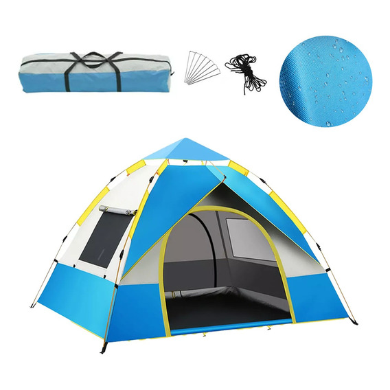 Tienda De Campamento Automática Para 3-4 Personas