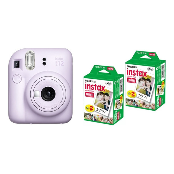 Cámara Instantánea Fujifilm Instax Mini 12 + 40 Fotos 