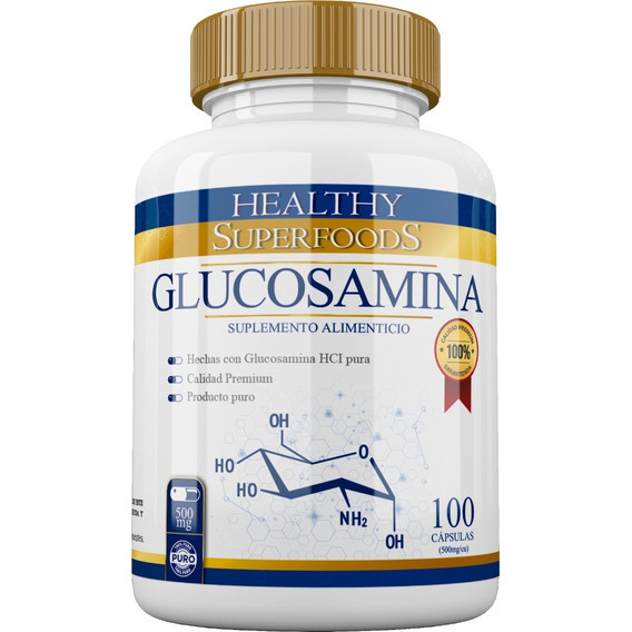 Glucosamina Pura Premium 500mg 100 Tabs Sabor Natural