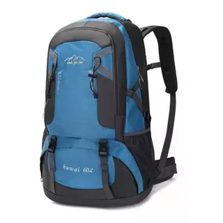 Mochila Trekking Edge Trekking Nomad Camping Mochila 60 Litros Color Celeste 60l