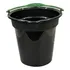 Balde Con Pico Vertedor Asa Plastico Graduado 8lt Resistente Color Negro