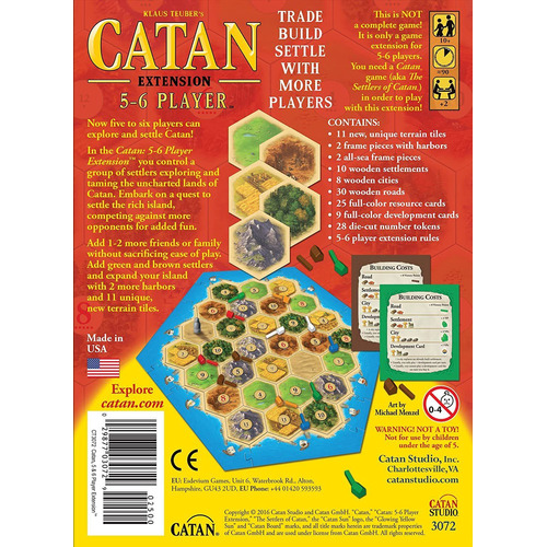 Expansión 5-6 Catan 5ta Edición En Ingles Original Sellado