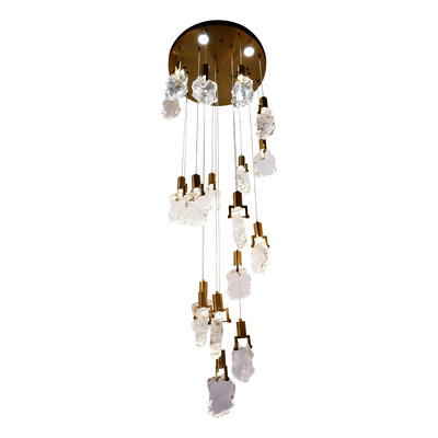 Colgante Ice 17601-9 19+5 6w Luces Led