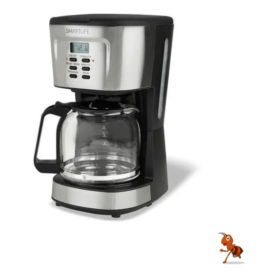 Cafetera Smartlife Digital SL-CM1095 automática negra y gris de filtro 220V - 240V