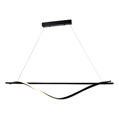 Colgante Led Messe 18021 Negro 30w Deco Moderno Cie Negro