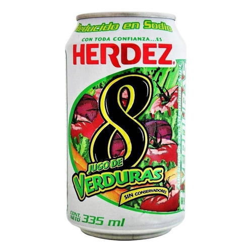 JUGO HERDEZ 8 VERDURAS LATA 335 MLS.