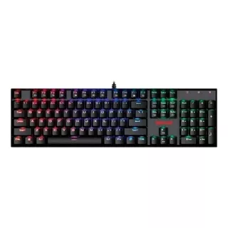 Teclado Gamer Redragon Mitra K551 Qwerty Outemu Brown Português Brasil Cor Preto Com Luz Rgb