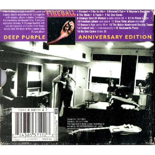 Deep Purple Fireball 25th Anniversary Edition Cd Importado