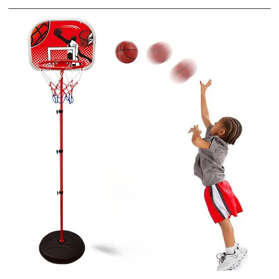 Aro De Basketball Tablero Para Niños Juguete Con Pelota 