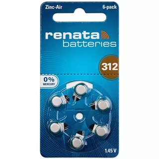 30 X Pilas Audifono Renata 312 Pr41 Alemania