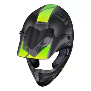 Capacete Hjc Off Csmxii Creed Cinza E Verde 