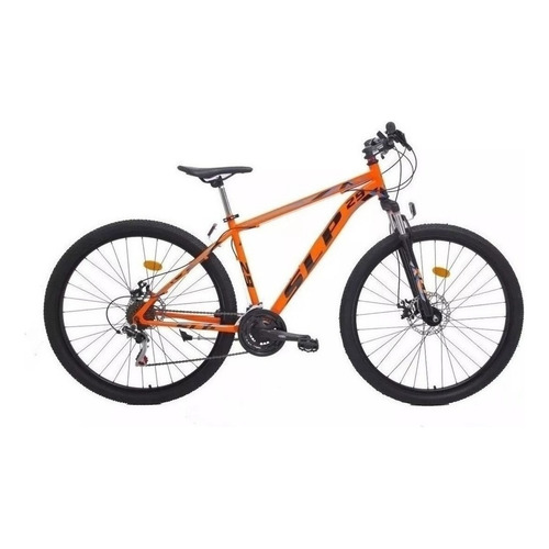 Mountain bike SLP 5 Pro R29 18" 21v frenos de disco mecánico cambios SLP color naranja con pie de apoyo  