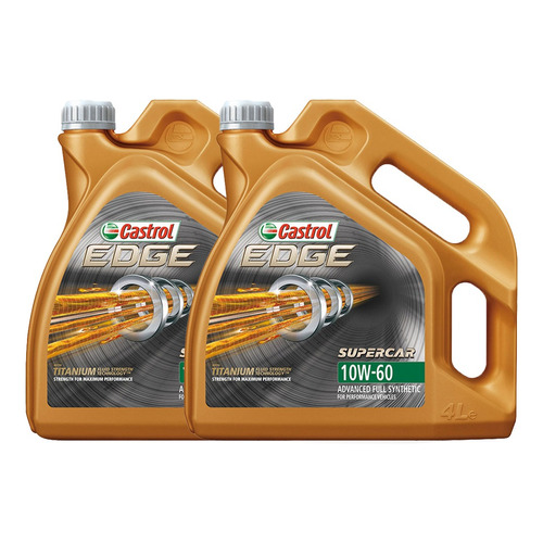 Aceite para motor Castrol sintético 10W-60 para autos, pickups & suv de 2 unidades / 8L