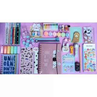 Art Escritorio Accesorios Papeleria Cute Kawaii Gatito Xl