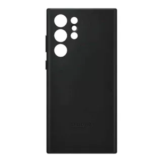 Funda Samsung Leather Cover Black Con Diseño Liso Para Samsung Galaxy S22 Ultra Por 1 Unidad